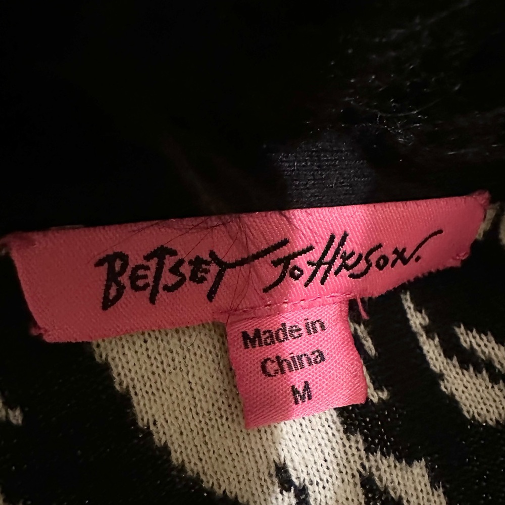 Betsey Johnson Super RARE Cruella Deville Faux Fur Penny Lane Coat M/L - Picture 14 of 14